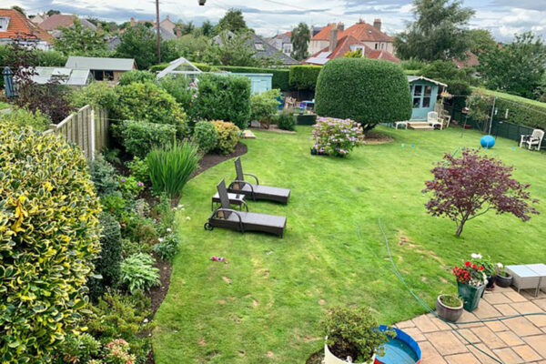 Garden view at No12 Bed and Breakfast in St Andrews